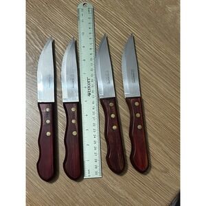 4 Stainless Steel 10" Porterhouse Steak Knives Tramontina